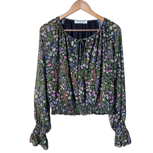 Amanda Uprichard Orleans Long Sleeve Top in Charmont Size Large - Picture 5 of 12